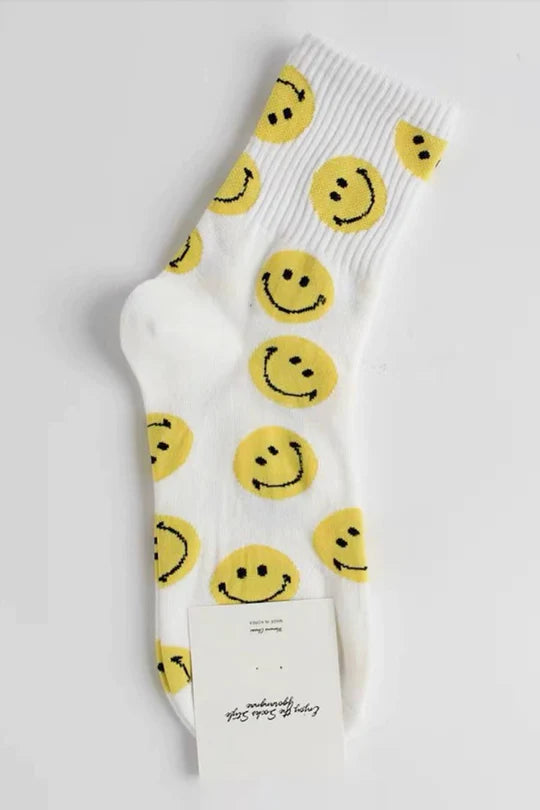 Smile Pattern Socks-Socks-Suzie Q USA-Many Smiles-Inspired Wings Fashion