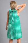 Green Geometric Dress-Dresses-Umgee-Small-Green-Inspired Wings Fashion