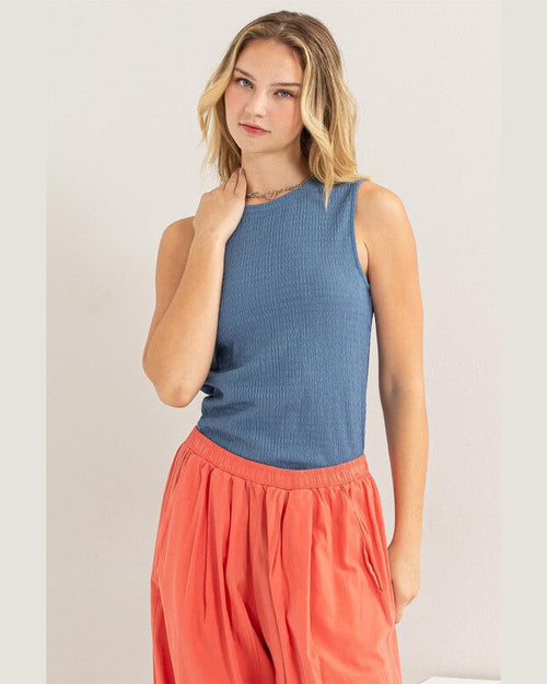 Go Getter Relaxed Fit Sleeveless Top-tank top-HYFVE-Small-Gray Blue-Inspired Wings Fashion