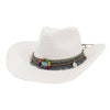 Straw Cowboy Hat-Hats-Suzie Q USA-White-Inspired Wings Fashion