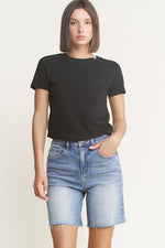Super H Bermuda Short-shorts-MICA Denim-Dodger Blue-XS-Inspired Wings Fashion