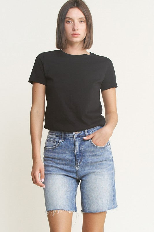 Super H Bermuda Short-shorts-MICA Denim-Dodger Blue-XS-Inspired Wings Fashion