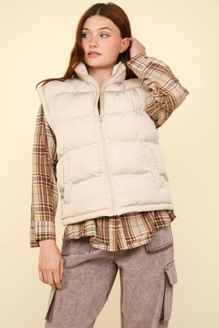 Casual Puffer Vest – Inspired Wings Fashion - Main Image