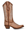 Embroidery & Studs Boots-Boots-Corral-Brown-6-Inspired Wings Fashion