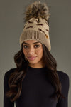 Horse Pom Beanie-Hat-Panache Apparel-Tan-O/S-Inspired Wings Fashion