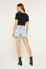 Super H Frayed Short-Shorts-MICA Denim-LT Blue-XS-Inspired Wings Fashion