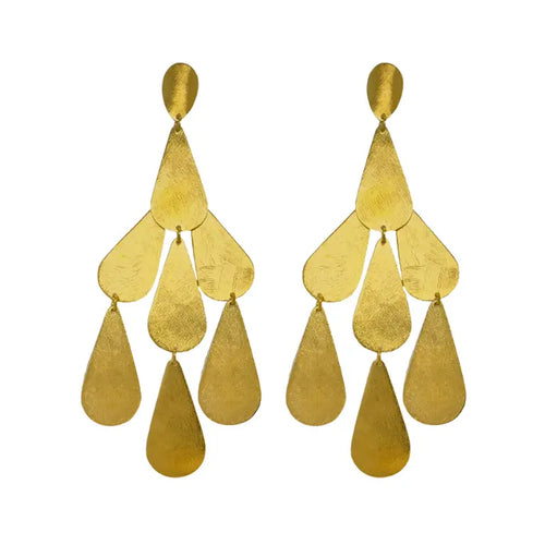 Guarita Earrings-Earrings-Creative Brazil-Gold-Inspired Wings Fashion