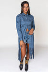 Annabelle Dress-Dress-Lovlei Ranch-Chambray-Small-Inspired Wings Fashion