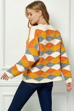 Sweater Pullover-Sweaters-See and Be Seen-Rust-Small-Inspired Wings Fashion