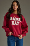 Game Day Sweatshirt-Sweatshirt-Panache Apparel-Burgundy-Small-Inspired Wings Fashion