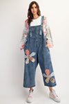 Flower Patch Overalls-Overalls-Easel-Khaki-Small-Inspired Wings Fashion