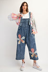 Flower Patch Overalls-Overalls-Easel-Khaki-Small-Inspired Wings Fashion