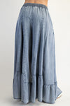 Washed Denim Palazzo Pants-Pants-Easel-Washed Denim-Small-Inspired Wings Fashion