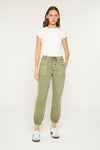 Jogger Pant-Pants-MICA Denim-Olive-Small-Inspired Wings Fashion