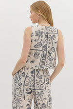 Resort Top-Shirts & Tops-Entro-Charcoal-Small-Inspired Wings Fashion