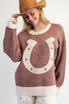 Horseshoe Sweater-sweater-Easel-Mocha-Small-Inspired Wings Fashion