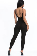 Solid Bodycon Jumpsuit-Jumpsuit-up clothing-Small-Black-Inspired Wings Fashion