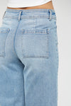 Cropped Front Pocket Jeans-Jeans-MICA Denim-24-LT Wash-Inspired Wings Fashion