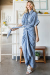 Washed Shirt Dress-Dresses-Oli & Hali-Small-Blue-Inspired Wings Fashion