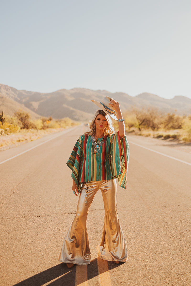 Lainey Bell Bottoms-Pants-Silverado Apparel & Home-Metallic Black-XS-Inspired Wings Fashion