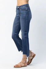 Midrise Cropped Boot w Step Hem Jeans-Jeans-Judy Blue-3 (26)-Medium Wash-Inspired Wings Fashion