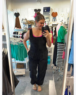 Corduroy Cargo Jumpsuit-Jumpsuits & Rompers-Hot & Delicious-Small-Black-Inspired Wings Fashion