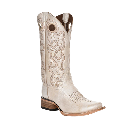 Pearl Cutout Boots-Boots-Corral Boots-Pearl Beige-7-Inspired Wings Fashion