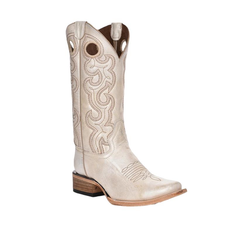 Pearl Cutout Boots-Boots-Corral Boots-Pearl Beige-7-Inspired Wings Fashion