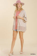 Crochet Cardigan-Cardigans-Umgee-Small-Oatmeal-Inspired Wings Fashion