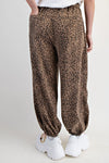 Animal Print Washed Terry Pants-Pants-Easel-Ash-Small-Inspired Wings Fashion