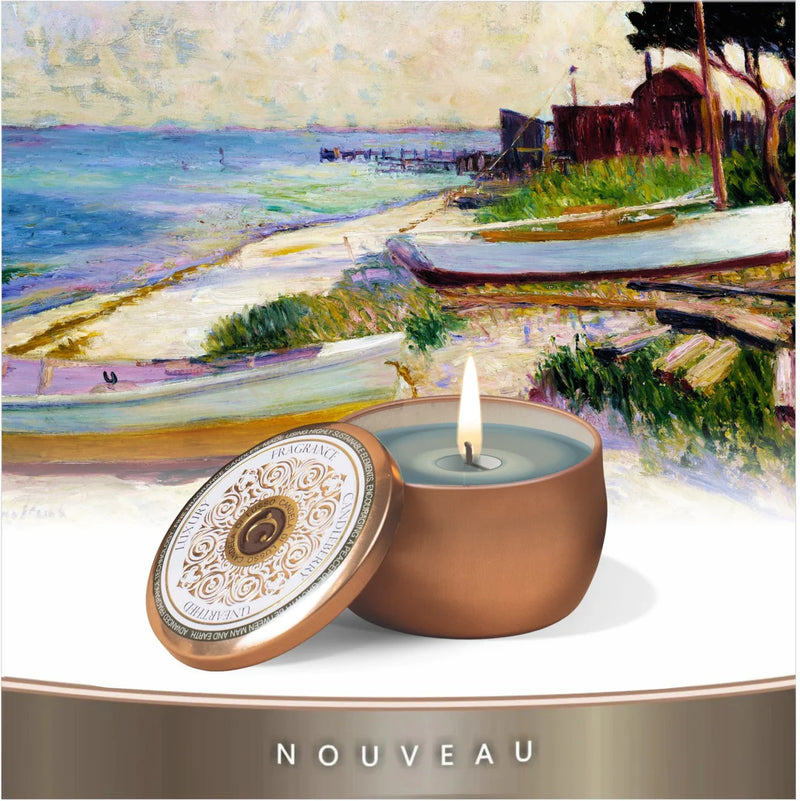 Candleberry Nouveau Candles-Candles-CandleBerry Company-Smoldering Vanilla Teakwood-Travel Tin-Inspired Wings Fashion