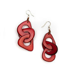 Vero Earrings-Earrings-Tagua by Soraya-Red-Inspired Wings Fashion
