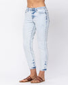 Acid Wash Slim Fit Jeans-bottoms-Judy Blue-27-Light Acid Wash-Inspired Wings Fashion