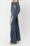 Destroy Flare Jeans-Jeans-Judy Blue-0/24-Inspired Wings Fashion