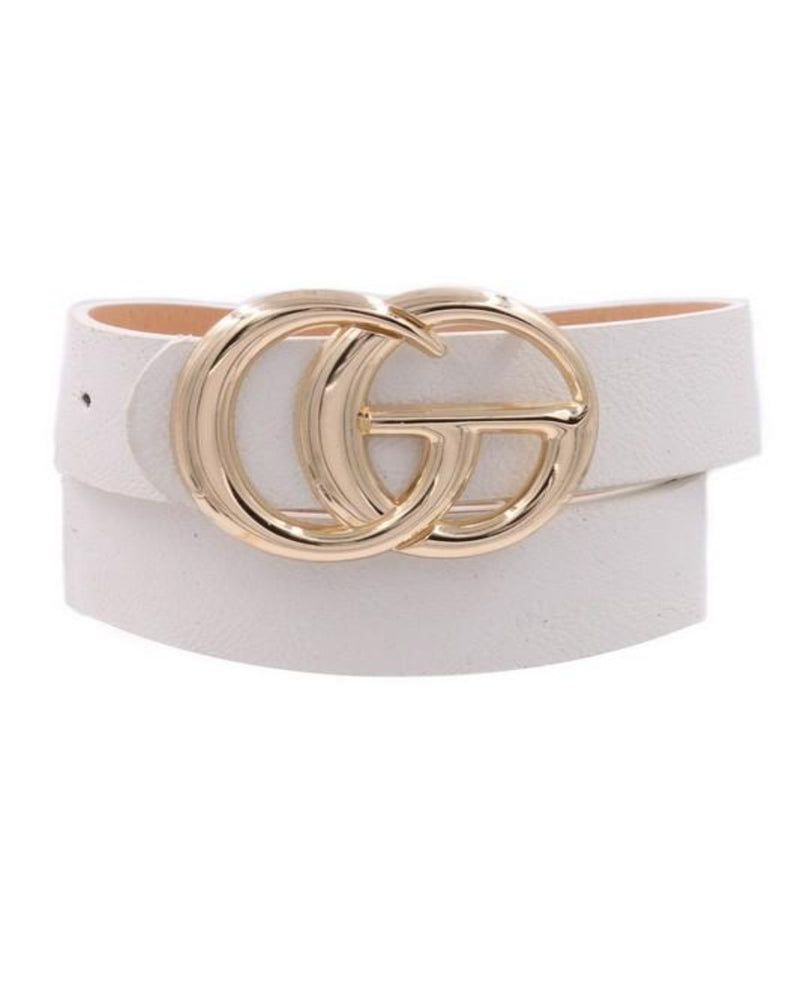 Gorgeous Metal Ring Buckle Belt-Accessories-ARTBOX-White-Inspired Wings Fashion