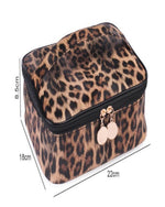 Leopard Makeup Cases-Bag and Purses-Julia Rose Wholesale-Inspired Wings Fashion