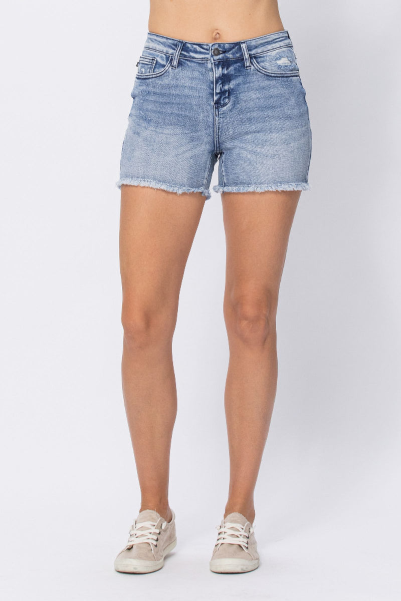 Mid-Rise Cutoffs-Judy Blue-Small-MD-Inspired Wings Fashion