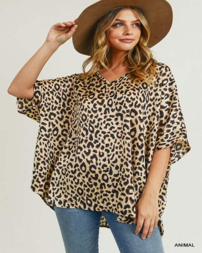 Leopard Boxy Dolman Top-Tops-Jodifl-Small-Inspired Wings Fashion