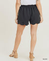 Scalloped Waist Tie Shorts-bottoms-Jodifl-Small-Black-Inspired Wings Fashion