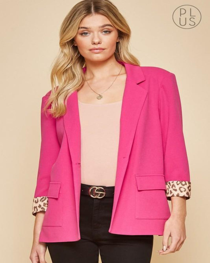 Chic N' Style Blazer-Sweaters-Andree by Unit-Small-Pink-Inspired Wings Fashion