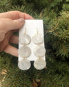 Ivory Mod Acrylic Trio Earrings-Baubles by B-Ivory-Inspired Wings Fashion