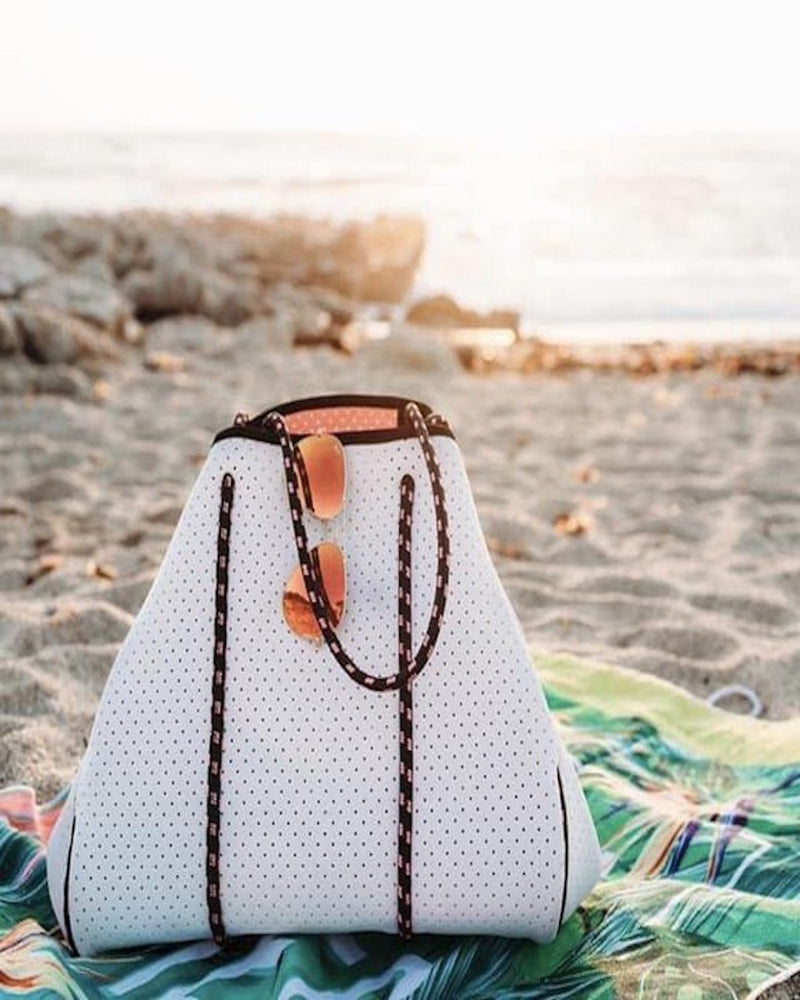 Waterproof Leopard Beach Bag-Bag and Purses-Inspired Wings Fashion-White-Inspired Wings Fashion