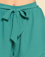 Scallop Hem Woven Shorts-bottoms-Oddi-S-Black-Inspired Wings Fashion