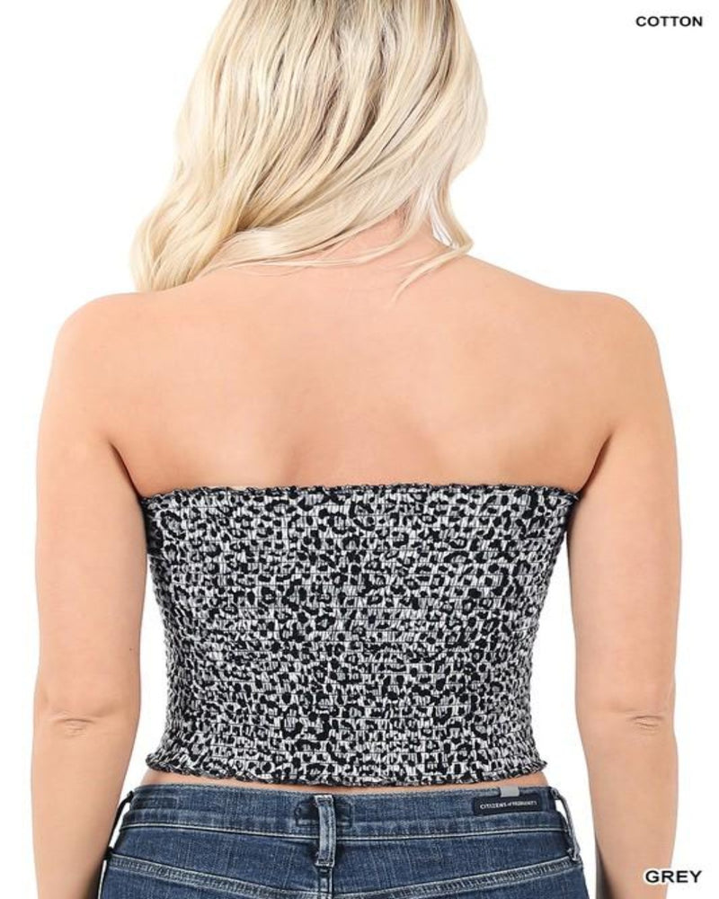 Leopard Tube Top-Tops-Zenana-Small-Camel-Inspired Wings Fashion