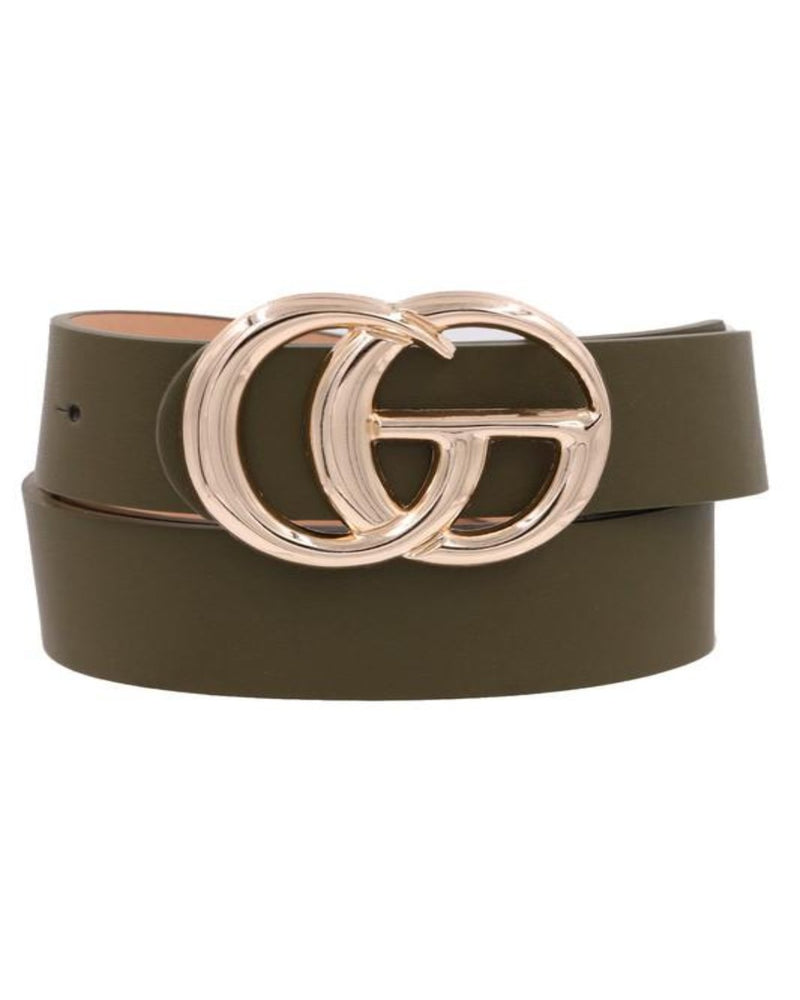 Gorgeous Metal Ring Buckle Belt-Accessories-ARTBOX-Olive-Inspired Wings Fashion