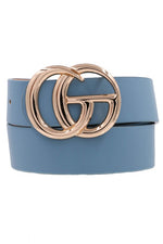 Gorgeous Metal Ring Buckle Belt-Accessories-ARTBOX-Dusty Blue-Inspired Wings Fashion