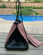 Waterproof Leopard Beach Bag-Bag and Purses-Inspired Wings Fashion-Black-Inspired Wings Fashion
