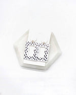 Dash Rectangle Cutout Acrylic Earrings-Baubles by B-Black and White-Inspired Wings Fashion