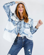 Bleached Denim Jacket-Jacket-Easel-Small-Washed Denim-Inspired Wings Fashion