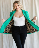 Leopard Lined Blazer-Jacket-Jodifl-Small-Emerald-Inspired Wings Fashion